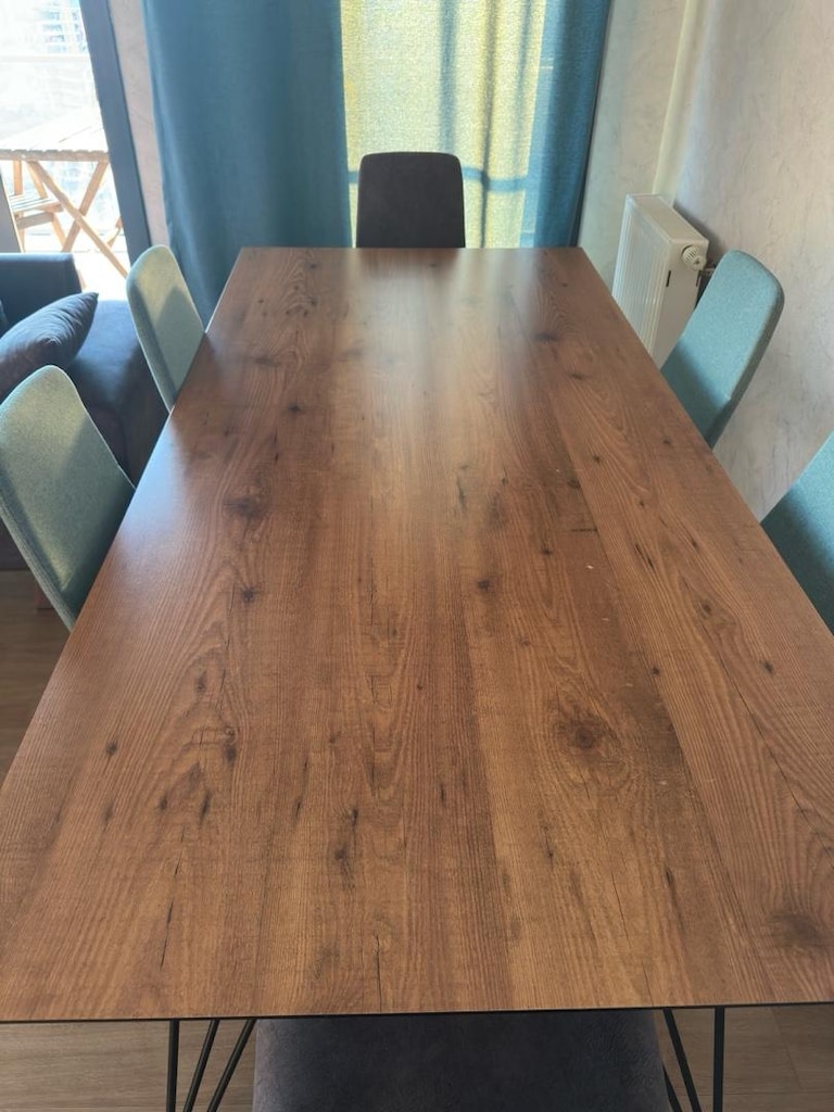 AHŞAP YEMEK MASASI x 6 SANDALYE - 2