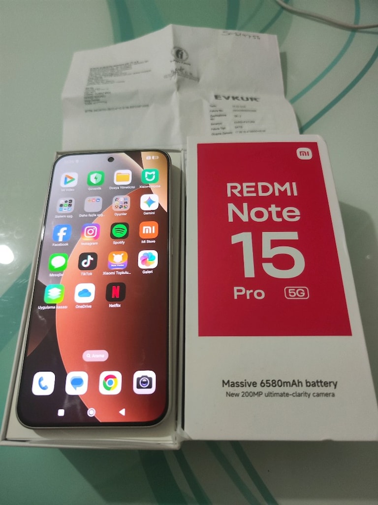 KARTA TAKSİT 25.02.2028 GARANTİLİ REDMİ NOTE 15 PRO 5G 8/256 GB - 3