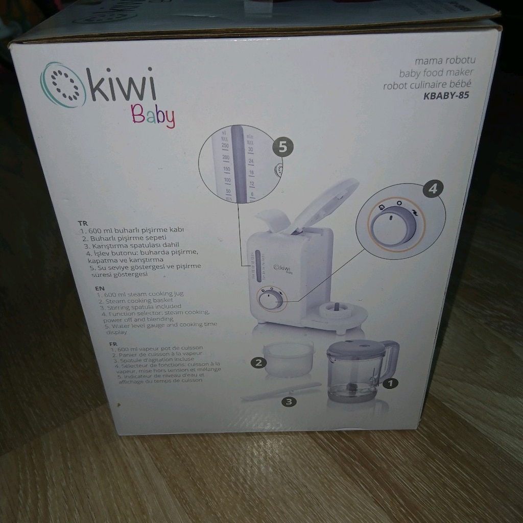 Kiwi Baby KBABY-85 MAMA ROBOTU Buharlı Pişirici ve Mama Hazırlayıcı - 5