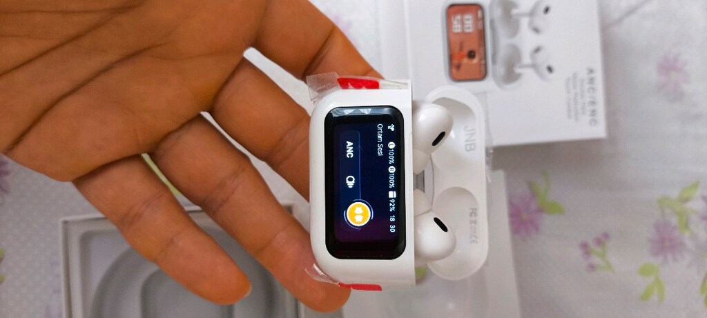 Akıllı Dokunmatik Ekranlı Kablosuz Bluetooth Kulaklık - 6