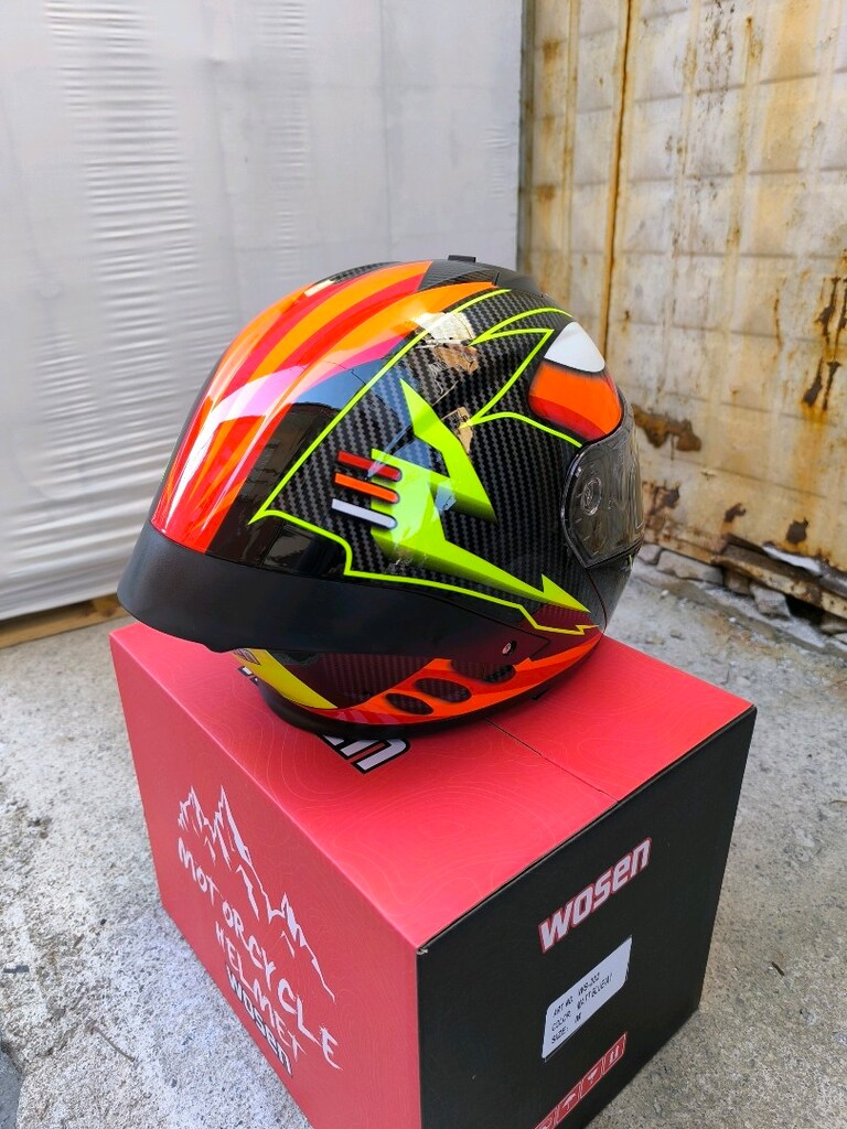 Kask WOSEN Çene Açılır Güneş Vizörlü Sıfır Hiç Kullanılmadı Beden L - 8