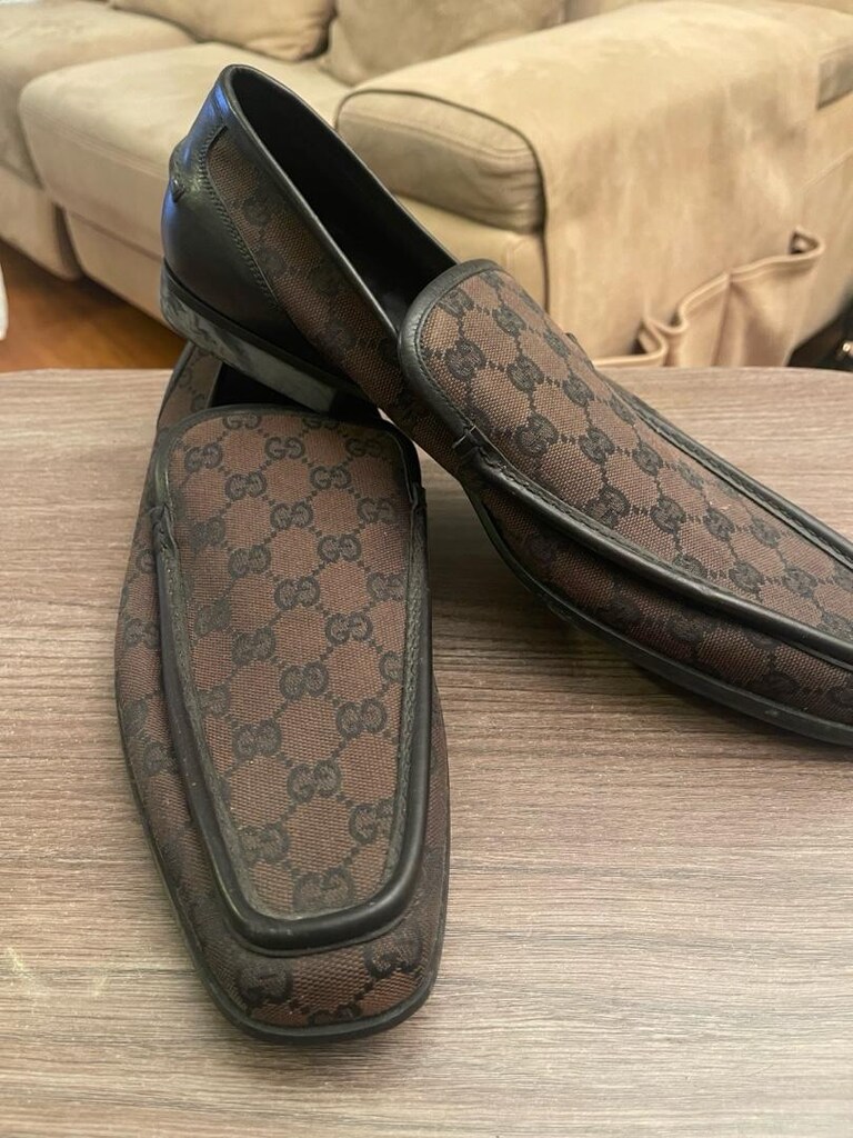 GUCCİ Canvas Loafer Casual Shoes for Men - 8