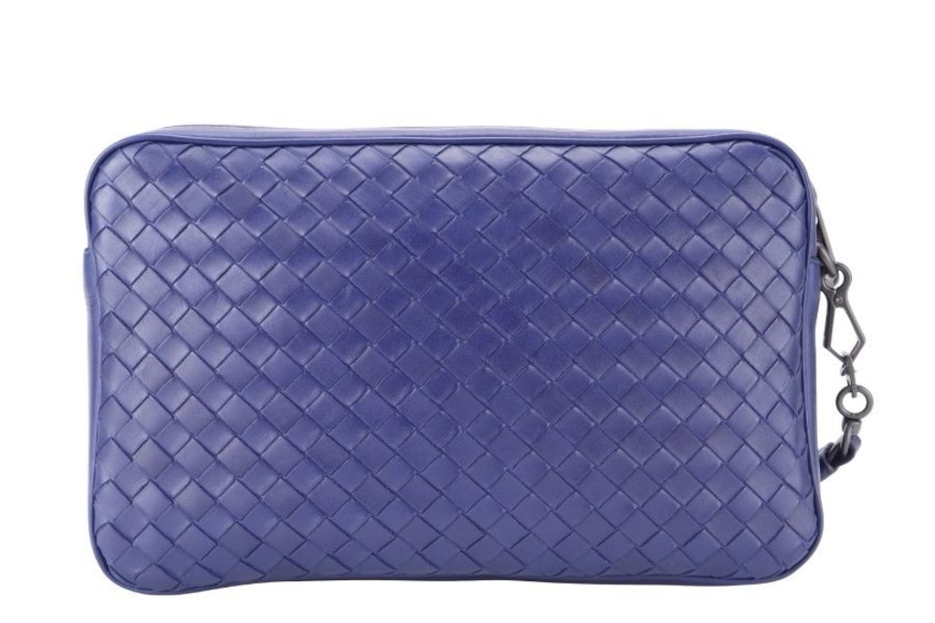 Bottega Veneta Nappa Intrecciato Bileklik Mavi - 7