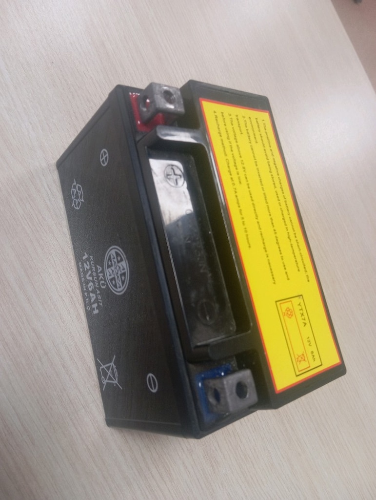 12 volt 6 AMPER YATAY MOTOR AKÜSÜ - 3
