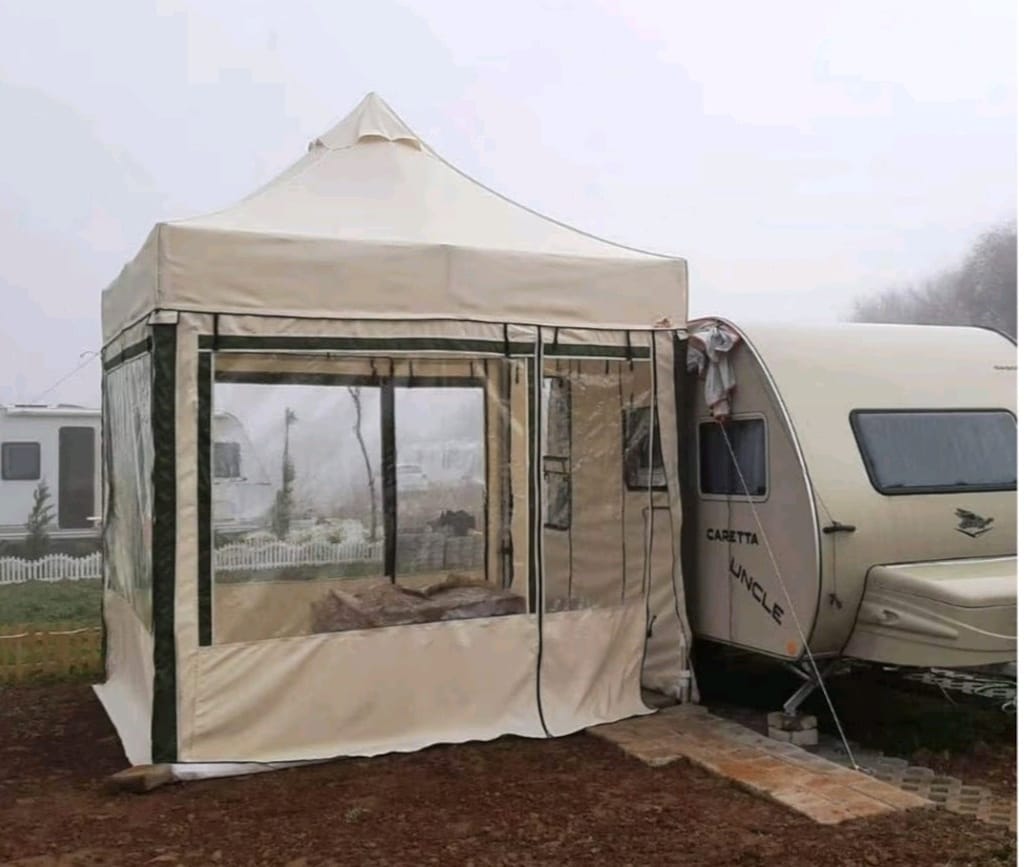 Karavan Çadırı Kış Bahçesi Portatif Outdoor Kamp Çadırı Katlanır Tente - 2