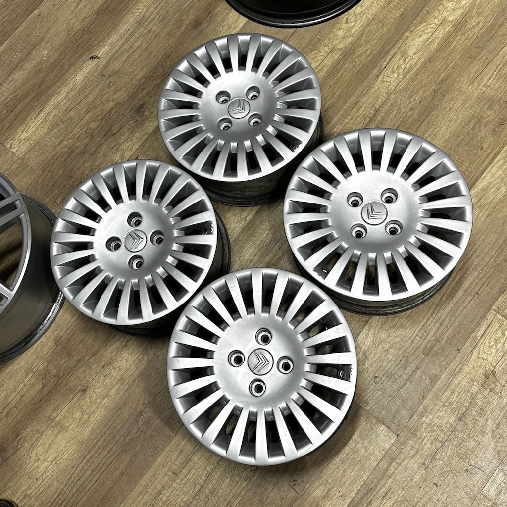 ORİJİNAL 15 inç 4x108 Citroen C3 Jant Takımı 2. El - 4