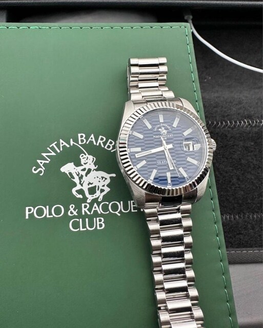 santa barbara polo orjinal saat kalem ve kol düğmesi set
