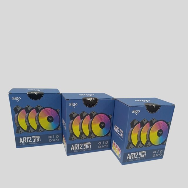 SIFIR AİGO AR12 3X120MM ARGB+KONTROLCÜ+KUMANDALI