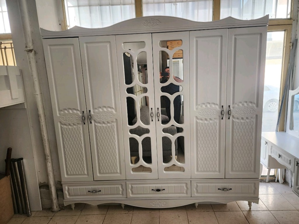 6 Kapılı Gardolap şifoner 2.el temiz Mdf - 5