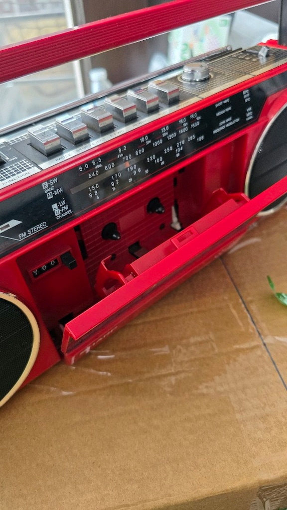 Tamir ister!! Sharp Qt27 vintage Pop-Art radyo kasetçalar - 12