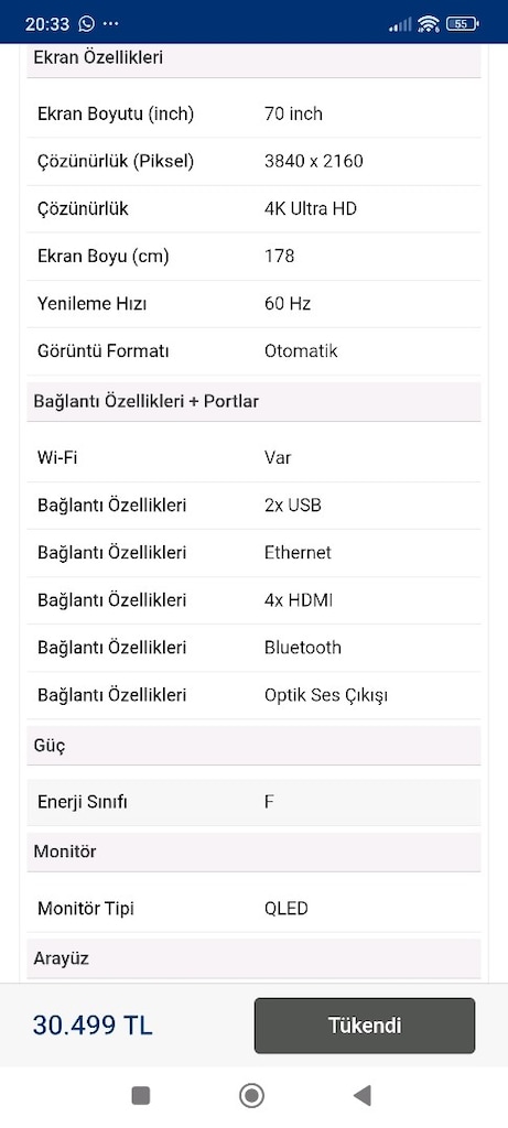 ONVO 70İNÇ 4K TV - 6