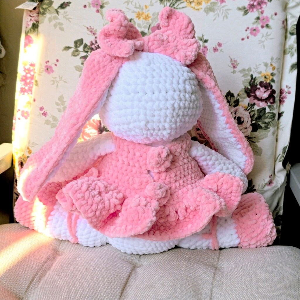 Amigurumi tavşan 50 cm oyun ve uyku arkadaşı - 4