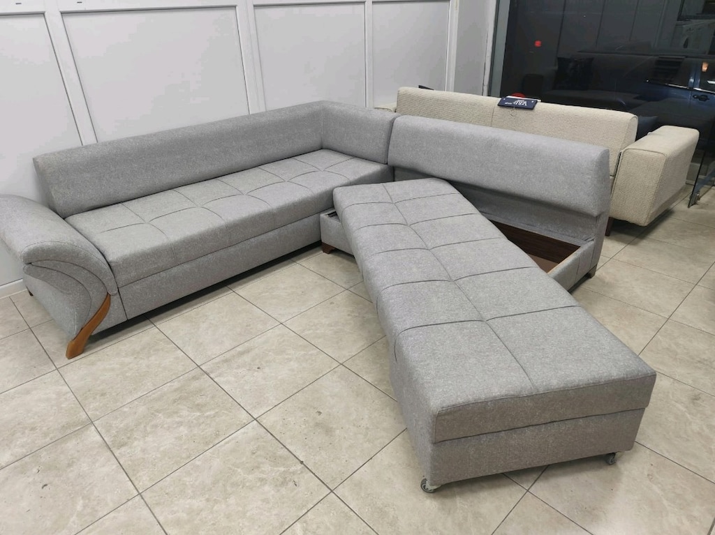 sıfır Kaplama Gri Köşe Koltuk L koltuk takımı - 2