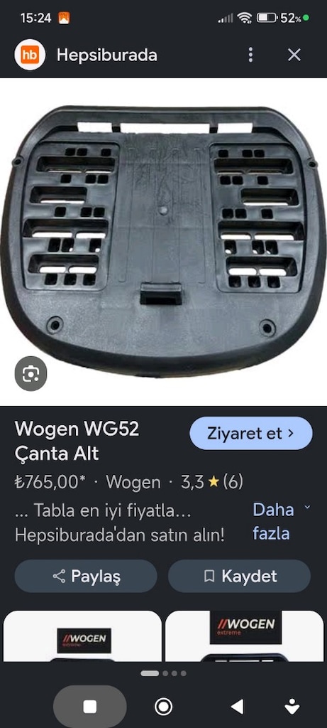 vogen 52 litre çanta aparatları aksesuarları - 2