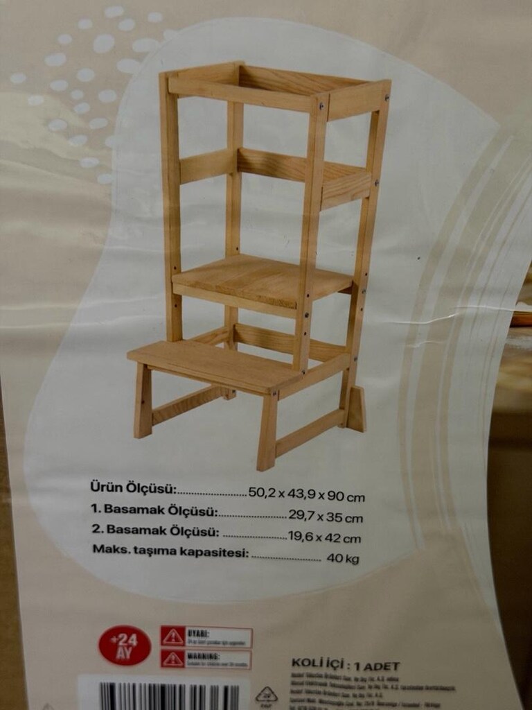 Ahşap Çocuk Öğrenme Kulesi - 3