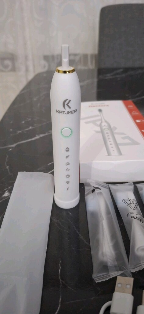 KATJMER Dentora Beyaz Elektrikl iSarjl ıDiş Fırçası Seti Sıfır Ürün - 4