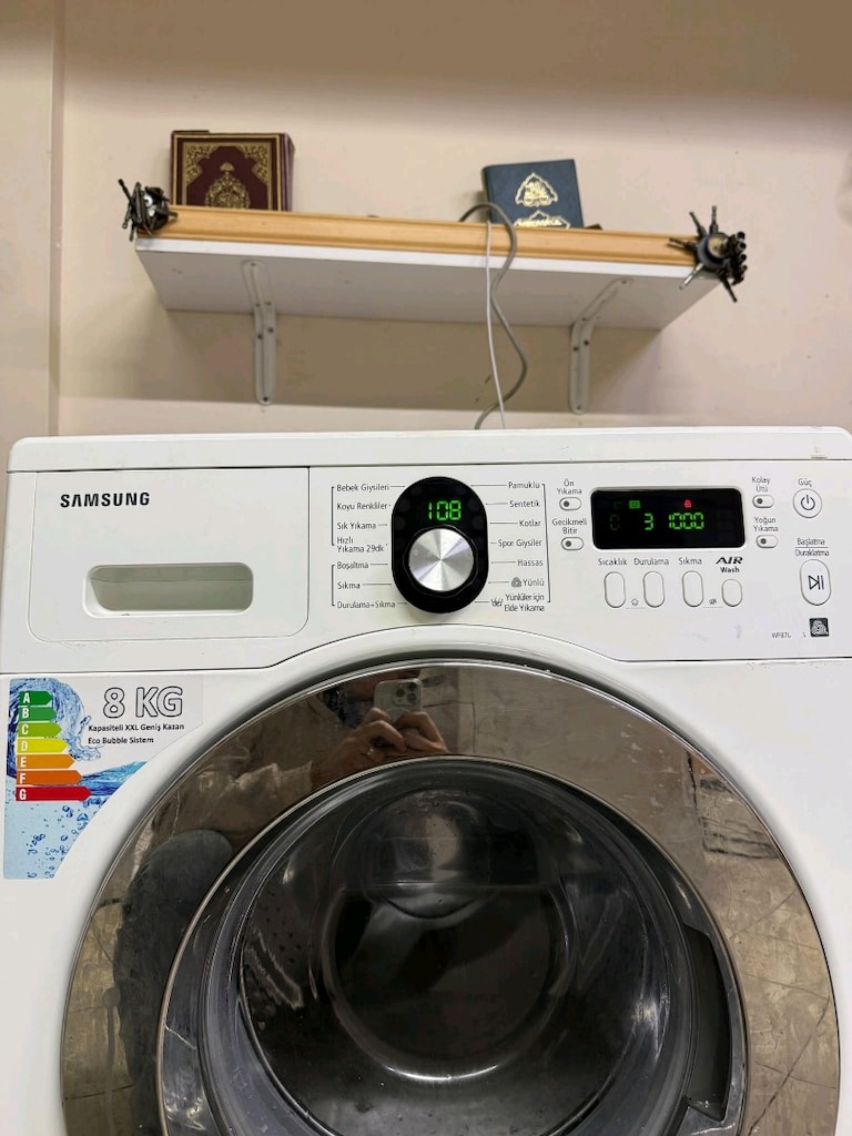 SAMSUNG 8 KG ÇAMAŞIR MAKİNESİ SIFIRDAN FARKSIZ TERTEMIZ SAGLAM - 5
