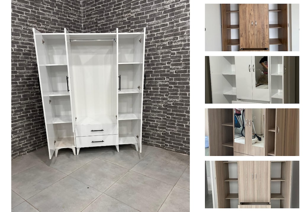 4 kapaklı elbise dolabı bosvhxgulo - 3