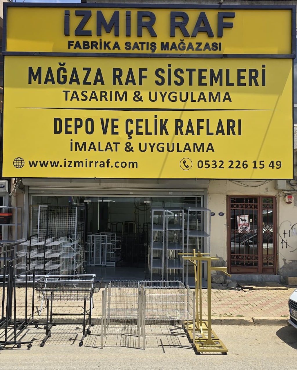 MAĞAZA KATLAMA ÇAPRAZ STAND METAL MAĞAZA STANDI 3'LÜ SİYAH - 6