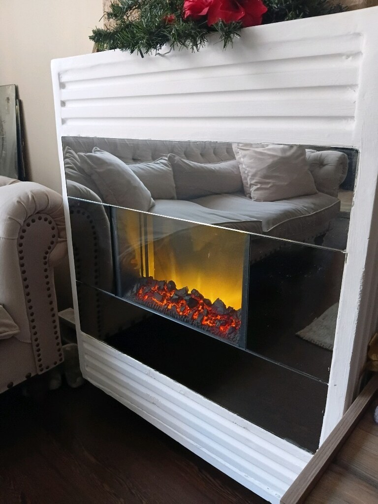 aynalı elektrikli şömine - 3