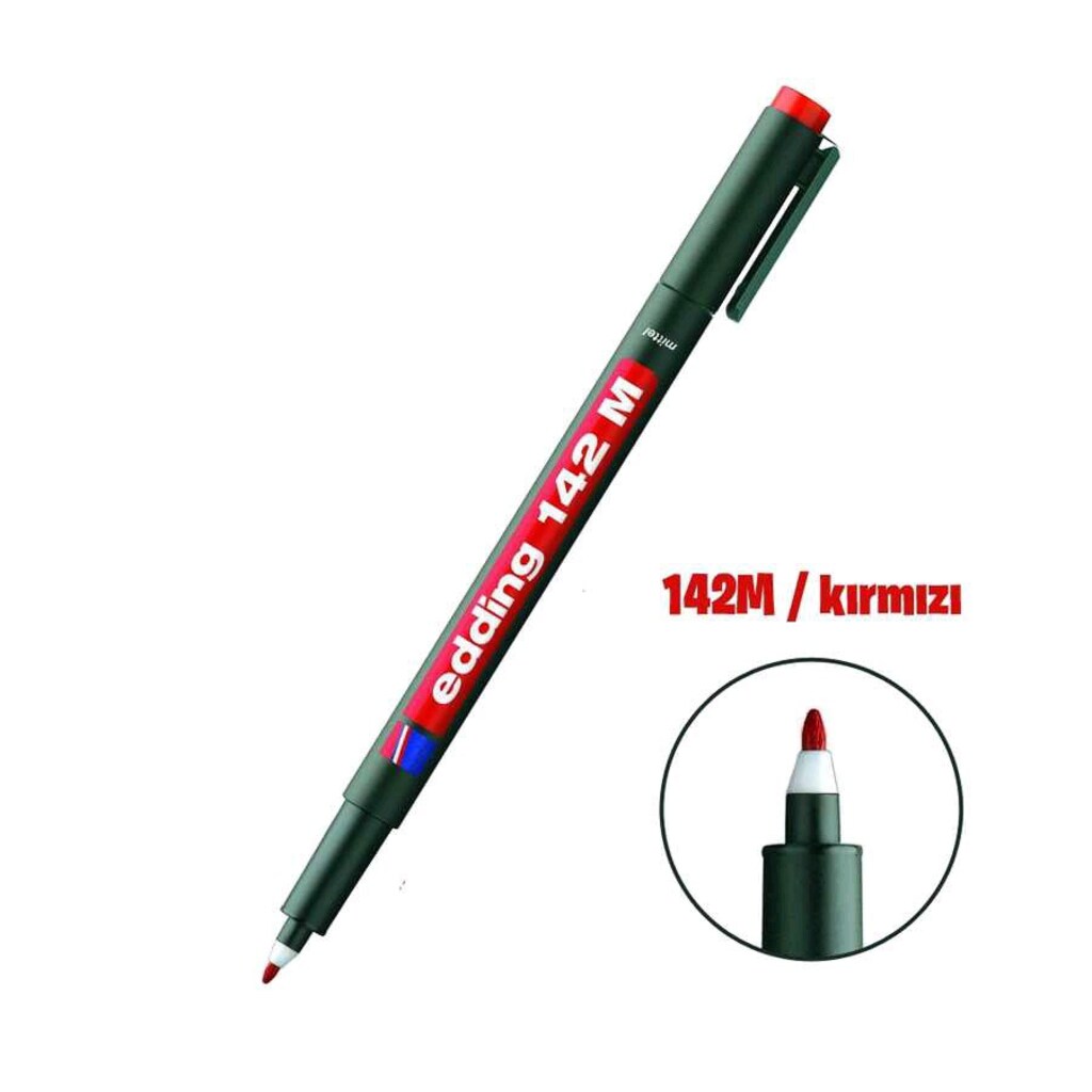 EDDİNG 149 M ASETAT KALEM KİRMİZİ - 3