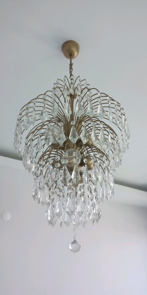 CAM KRİSTAL AVİZE. (GERCEK KRİSTAL) - 2