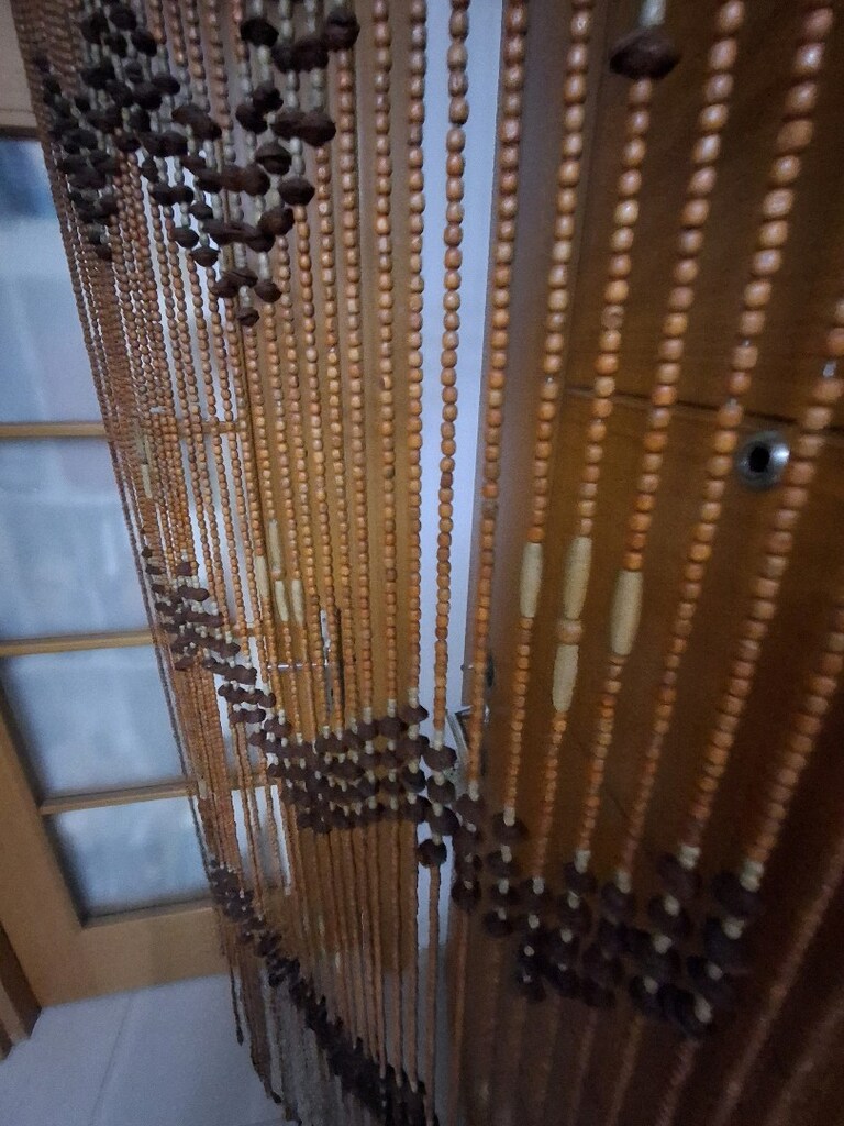ahsap boncuk kapı perdesı - 2