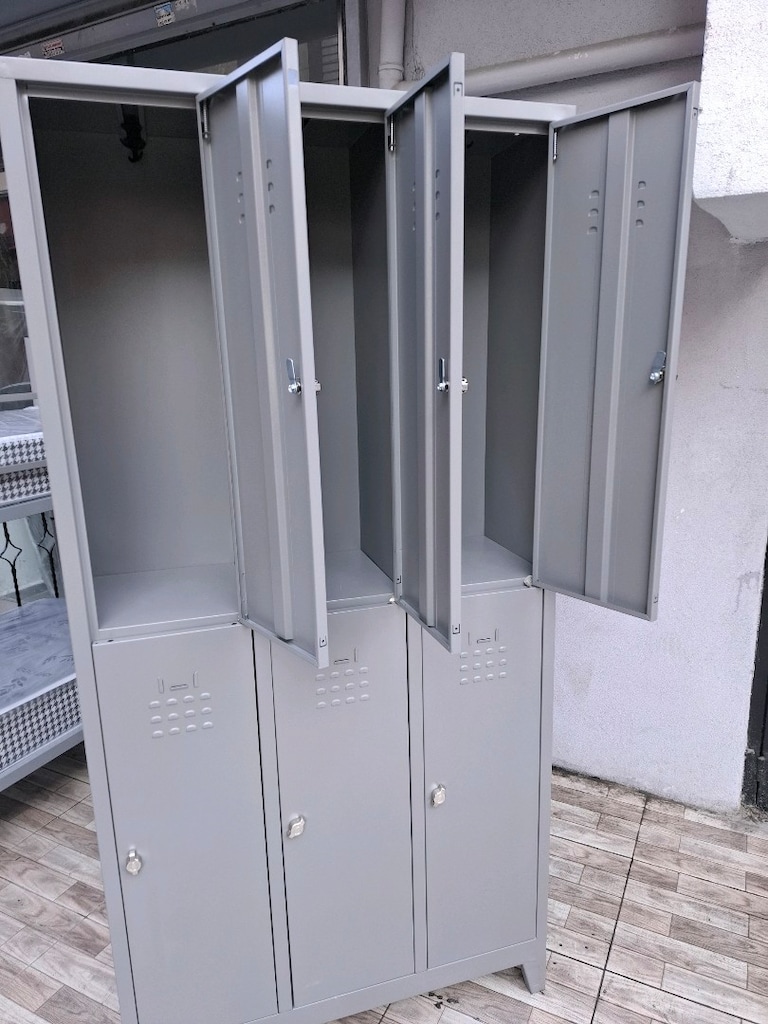 6 KAPILI METAL PERSONEL SOYUNMA DOLABI UCRETSİZ KARGO - 5