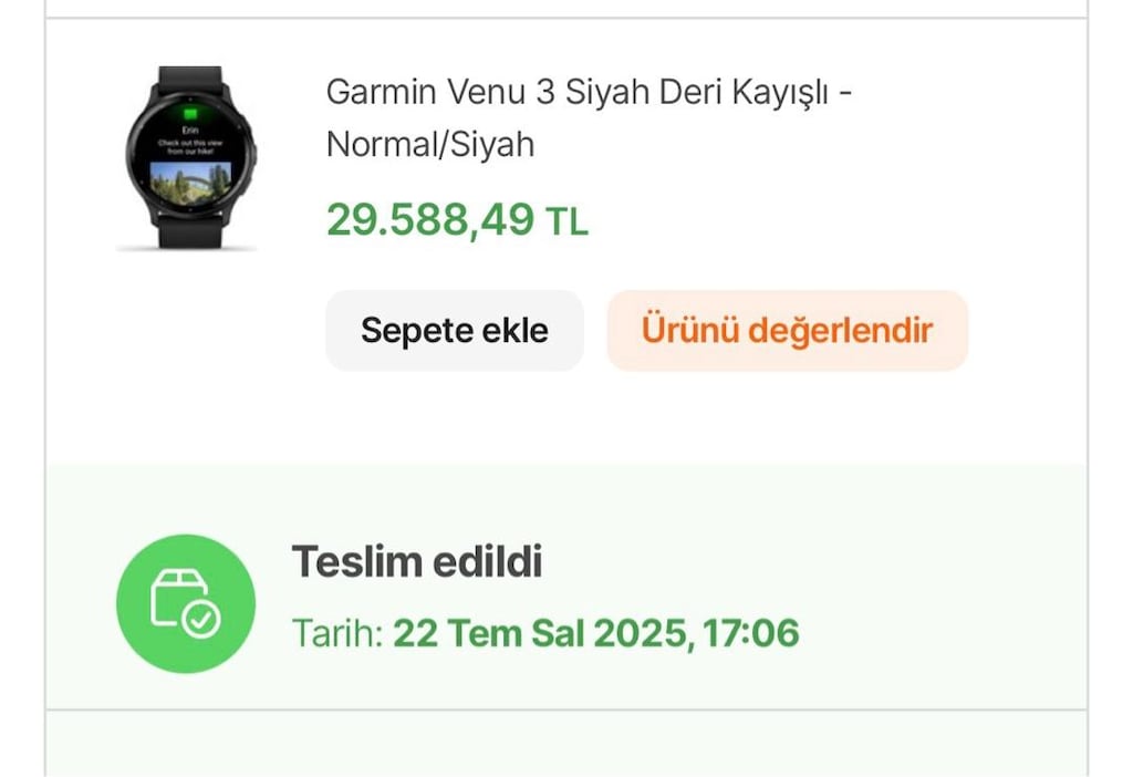 Garmin Venu 3 Siyah Deri Kayisli - 2