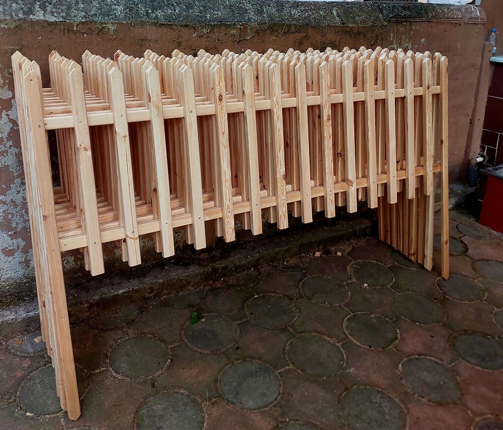 Ahşap bahçe sınır çitleri - 3