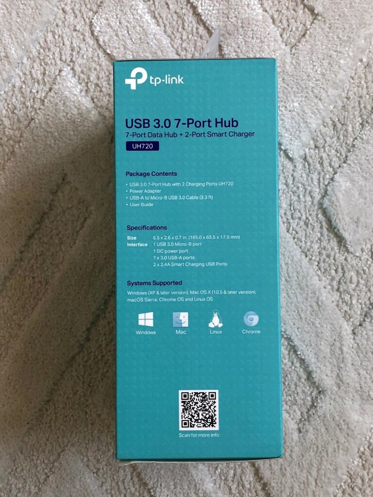 TP-Link USB 3.0 7-Port Hub UH720 - 4