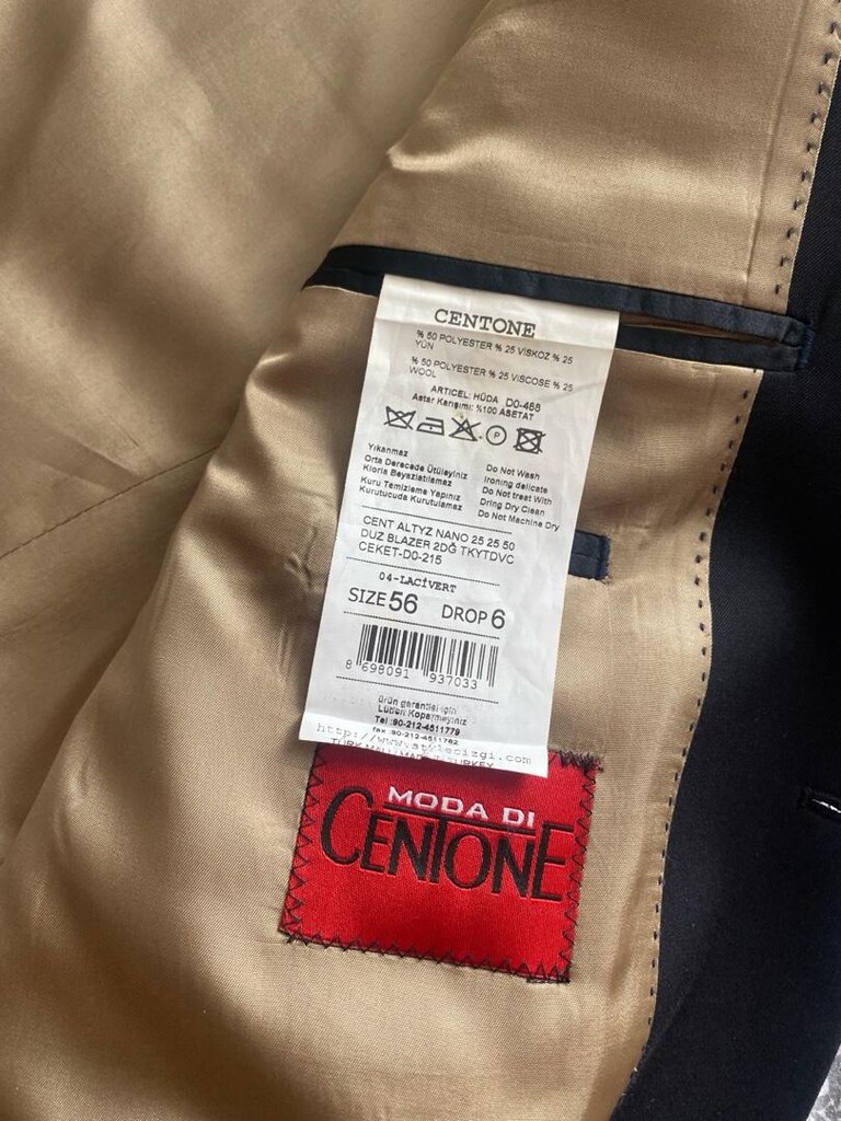 CENIONE Blazer Ceket-LACİVERT SIZE 56 DROP 6 - 13