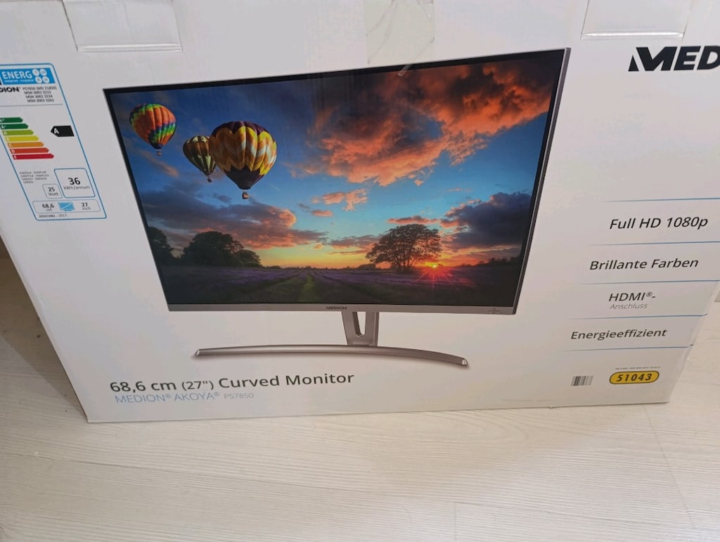 27 Inch curved monitör beyaz - 2