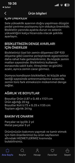 Domyos Kondisyon Bisikleti