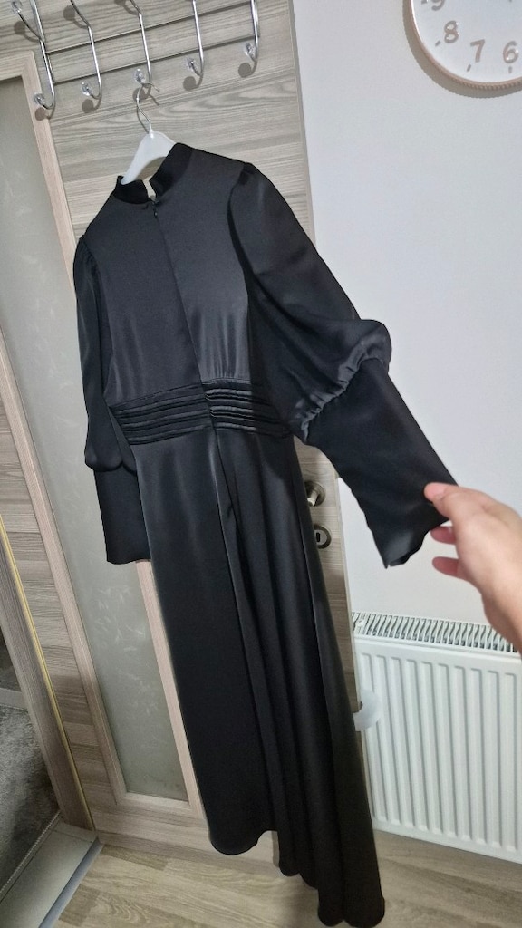 Saten abiye veya günlük saten elbise tertemiz yepyeni - 19