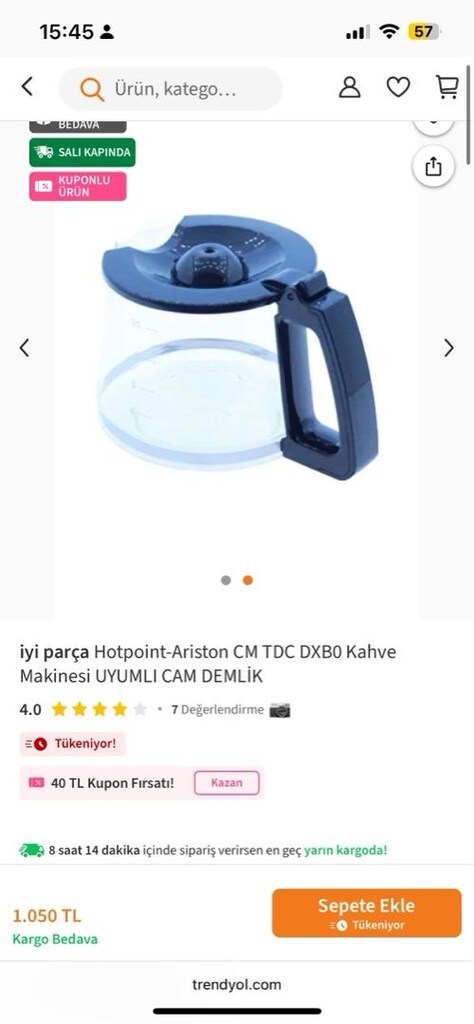 HOTPOİNT ARİSTON FİLTRE KAHVE MAKİNASI - 4