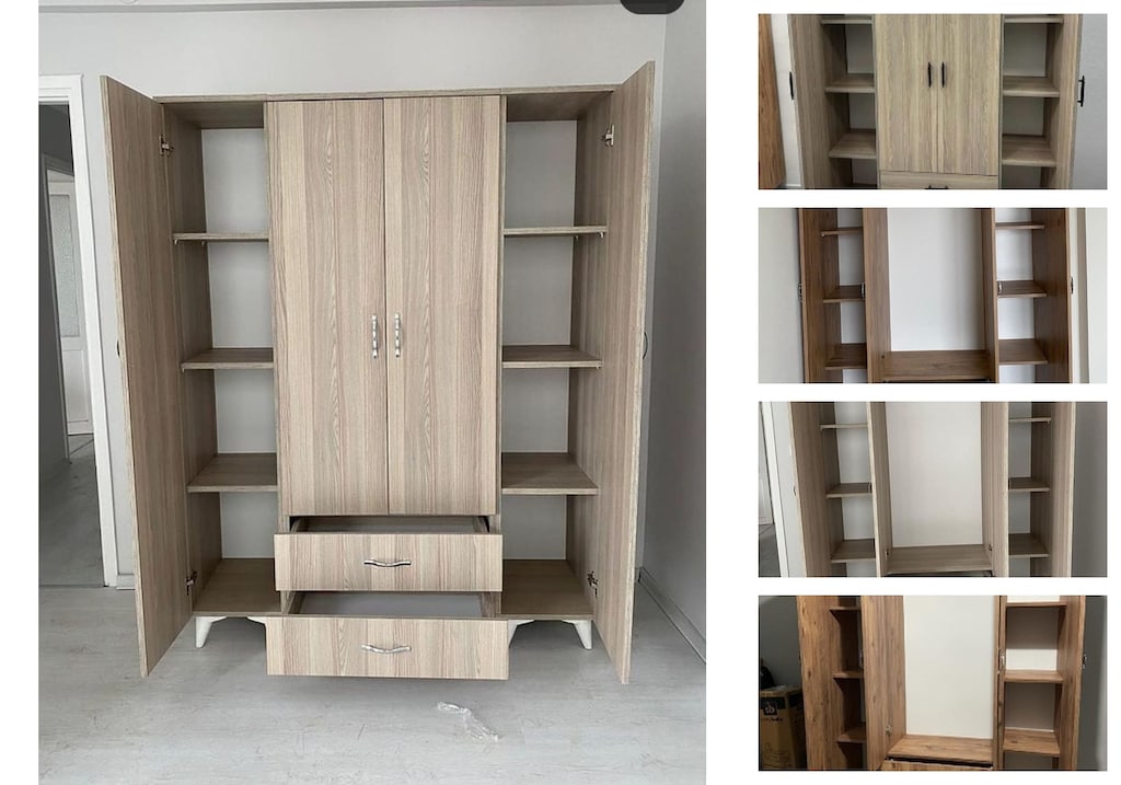 4 kapaklı elbise dolabı twfidrriml - 3