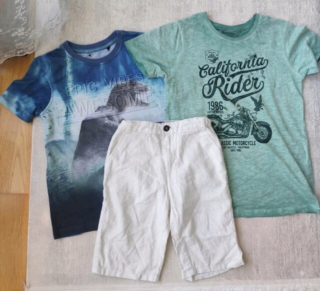 KOTON LCW H&M çocuk tişört şort 3lü KOMBİN TAKIM