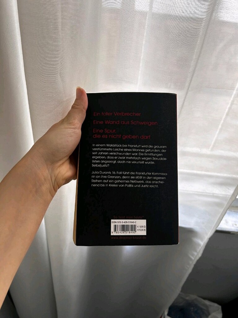 Andreas Franz'ın Der Fänger adlı romanı. - 2
