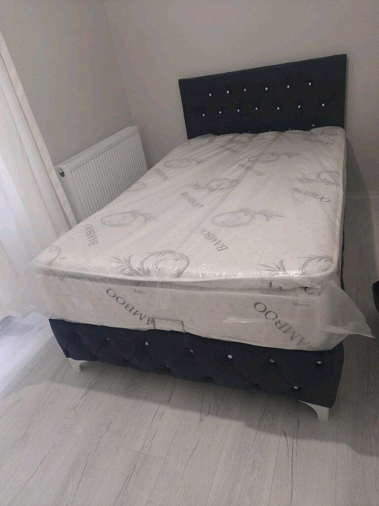 çift kişilik yatak baza başlık 3lü set - 2