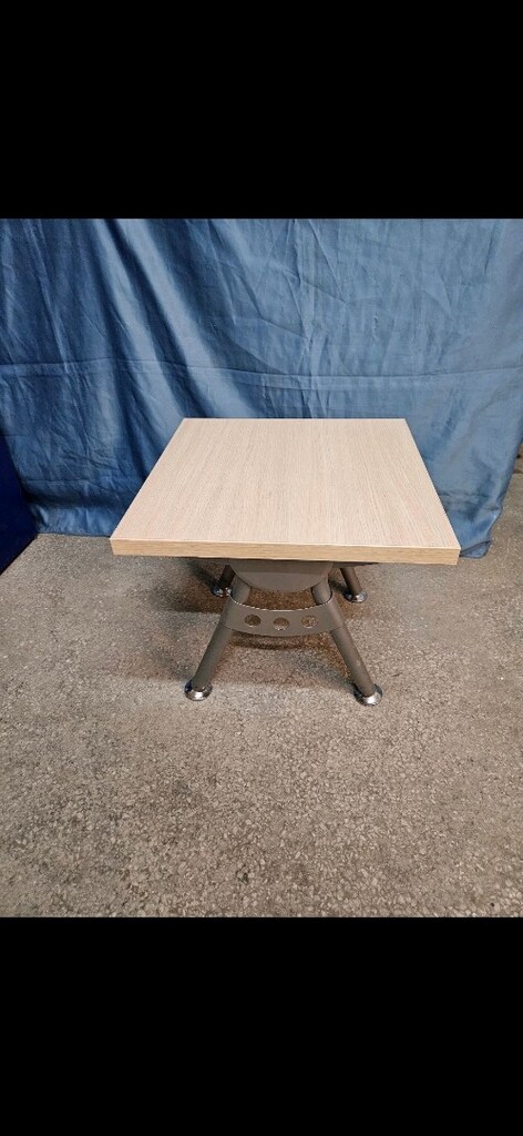 Kare ofis sehpa metal ayaklı - 4