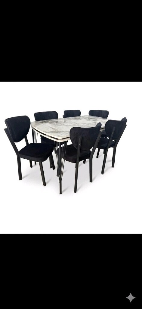 4 ve 6 kişilik lüks yemek masası takımlarımız renk ve model seçeneği - 2