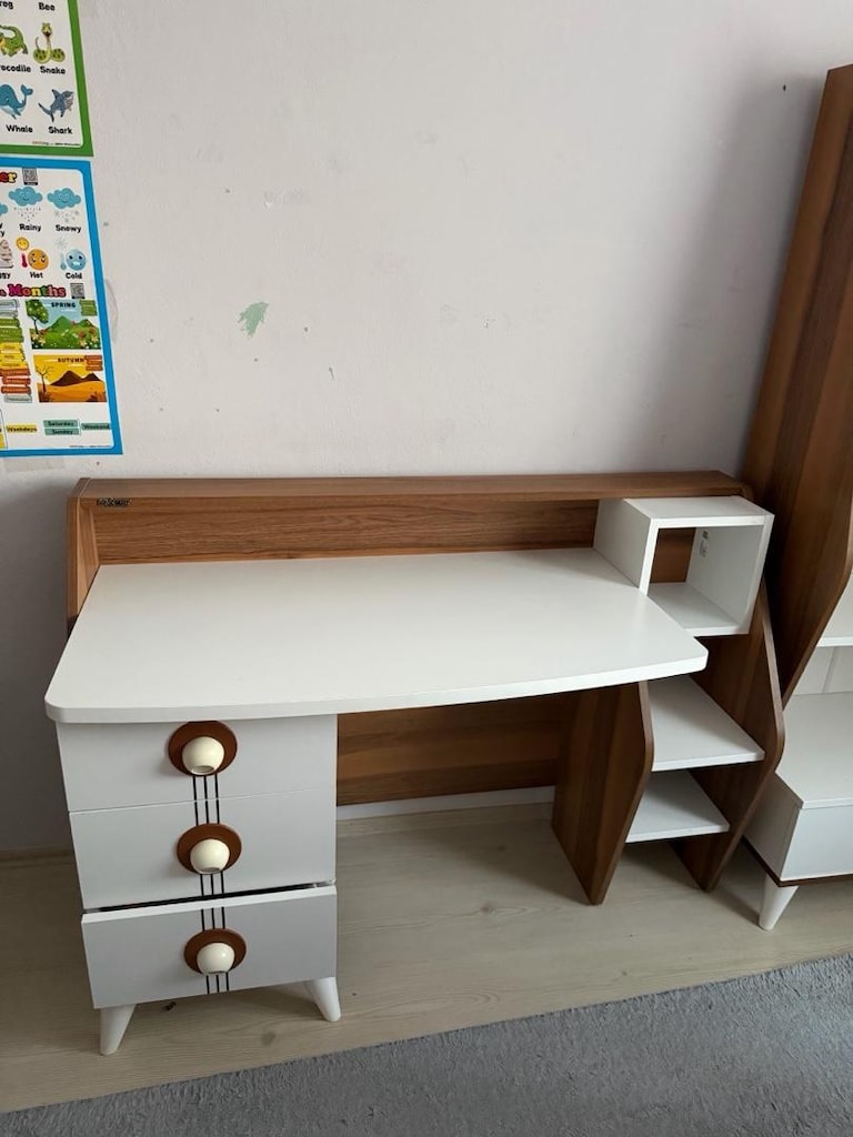 Çalışma masası ve kitaplık - 3