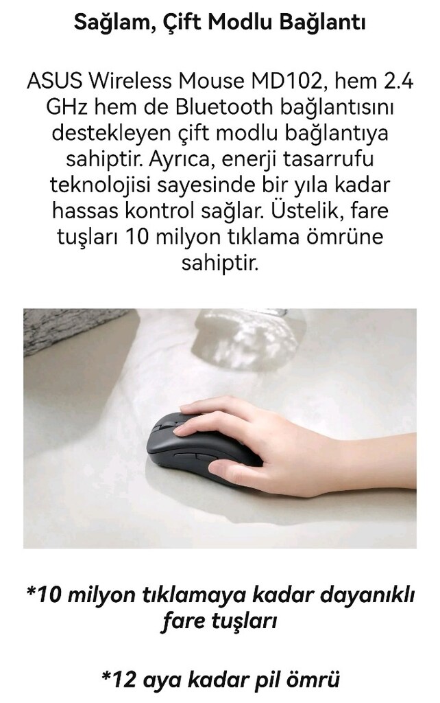 Asus md102 wireless mouse - 4