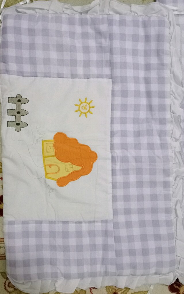 yatak örtüsü lila renkli takım olarak az kullanılmış temiz yeni gibi - 2