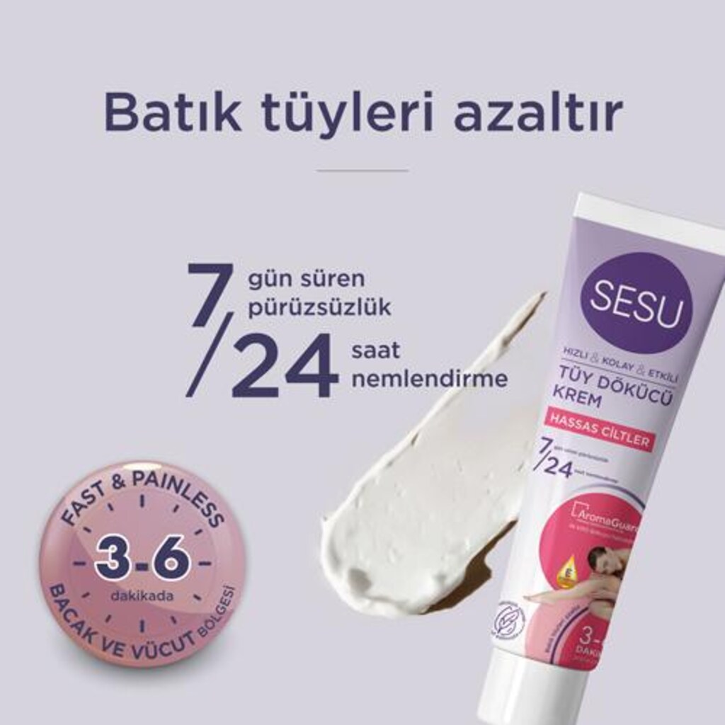 SESU TÜY DÖKÜCÜ KREM HASSAS CİLTLER 40 ML - 5