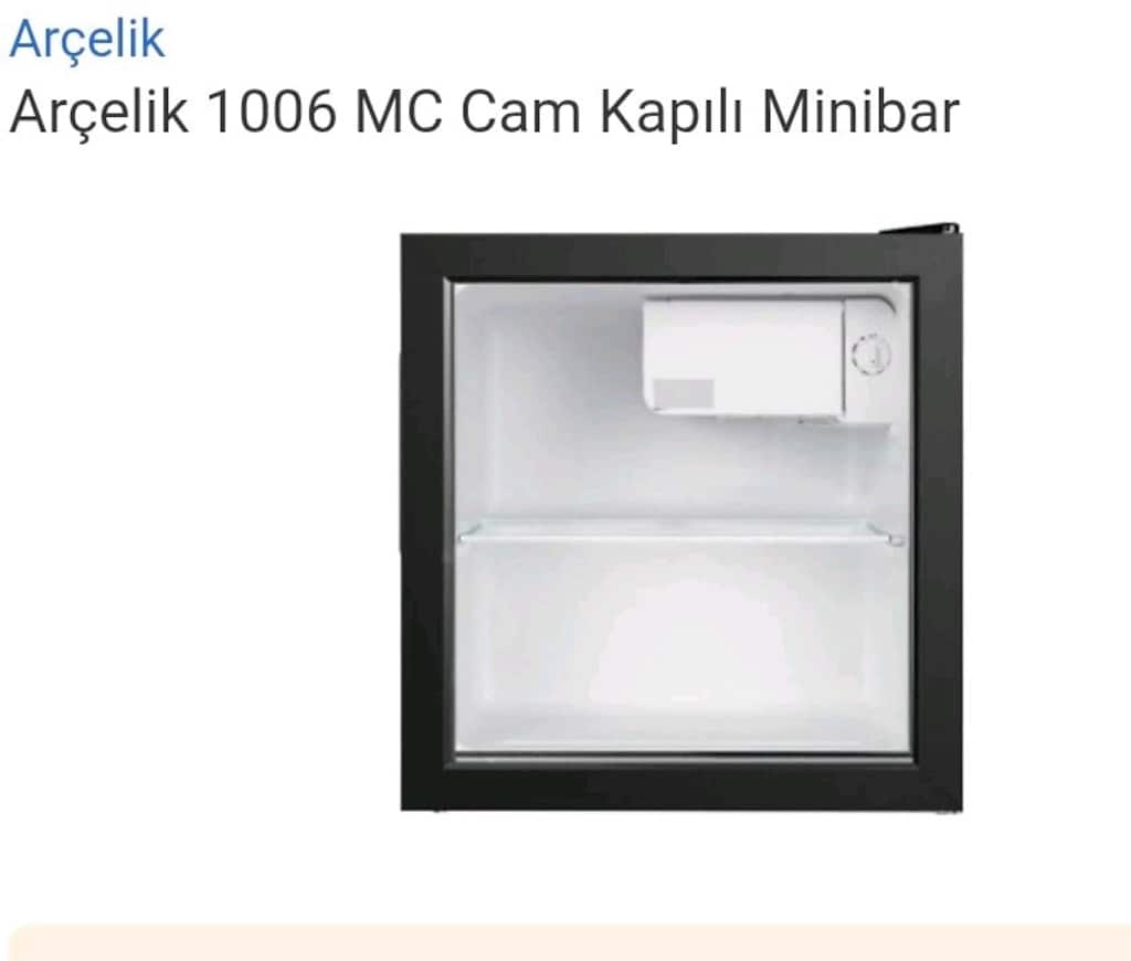 Arçelik 1006 MC Cam Kapılı 50 Litre Mini Buzdolabı. - 2