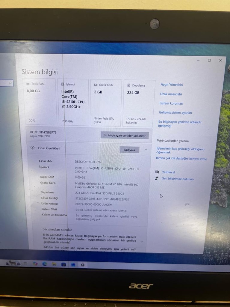 Acer Aspire V Nitro 17.3 inç Gaming Notebook(VN7-791G-51PZ) - 3