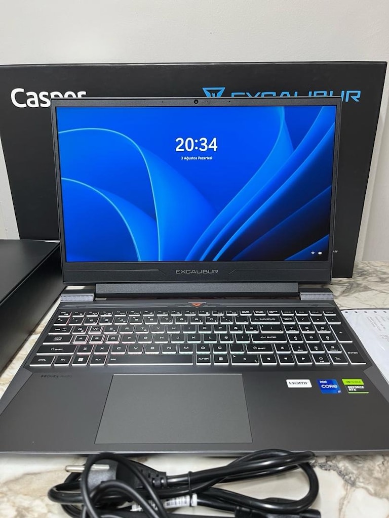 Casper Excalibur G870 i7 RTX | Garantili | Kutulu | Temiz Kullanılmış