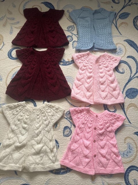 sıfır bebek yelekleri el örgüsü
